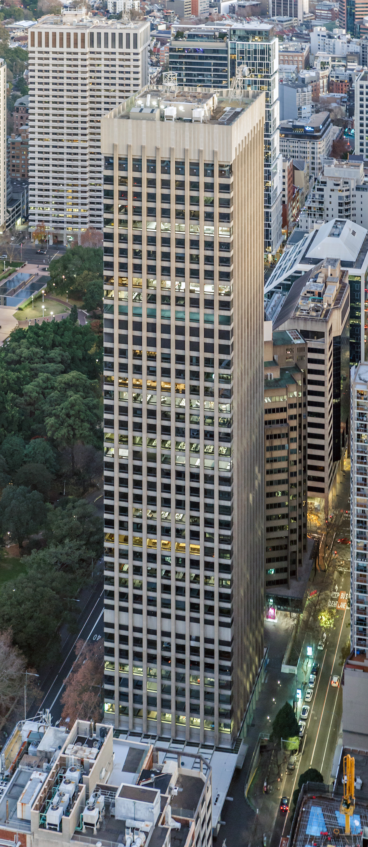 201 Elizabeth Street - View from Sydney Tower 