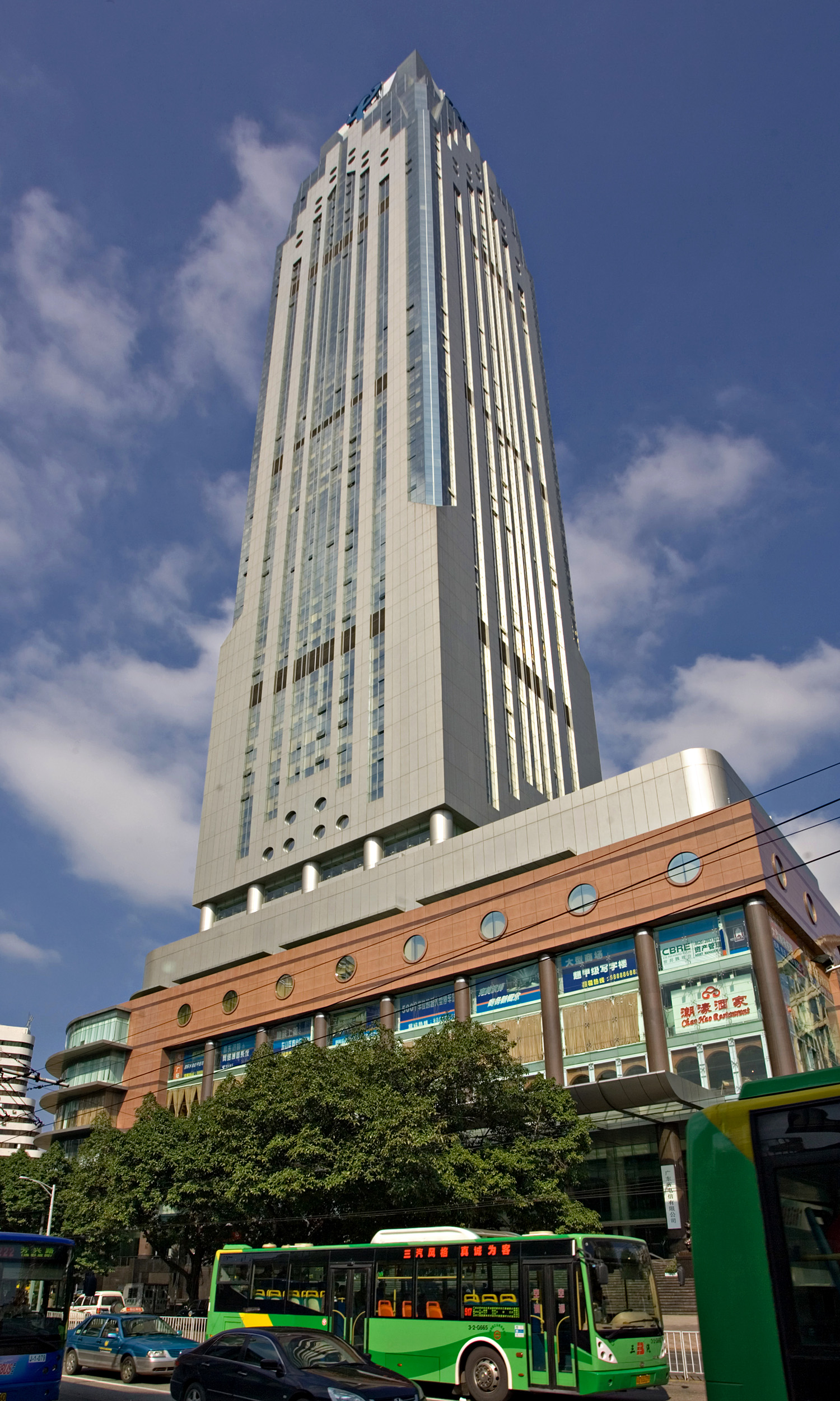 Guangdong Telecom Plaza - View from the southeast 