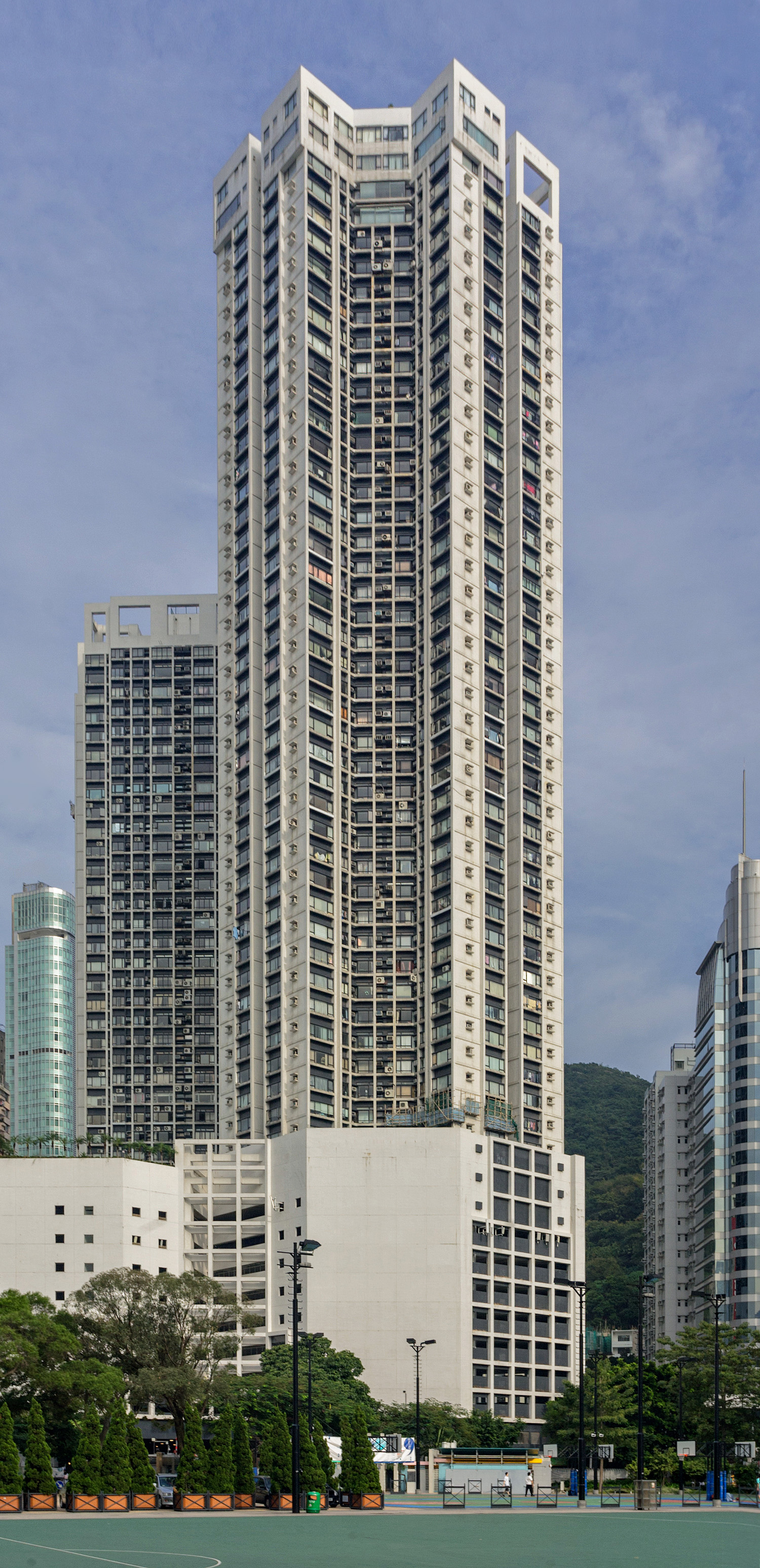 Park Towers One - View from the west 