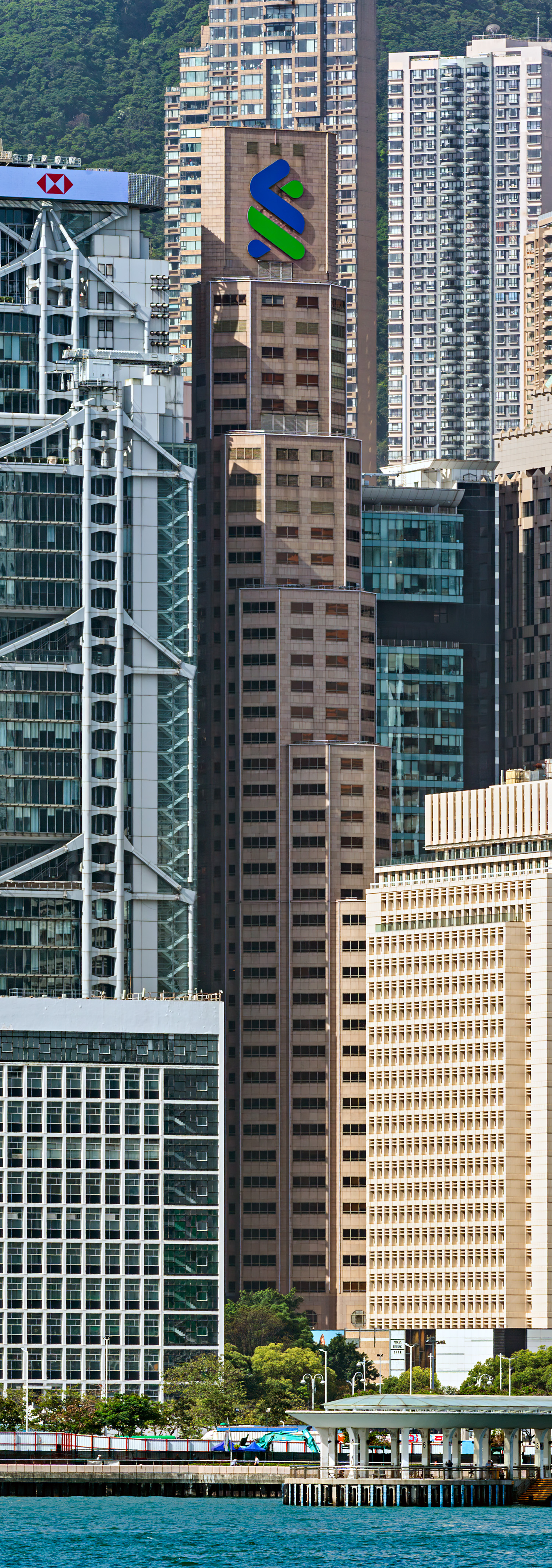 Standard Chartered Bank - View across Victoria Harbour&nbsp;