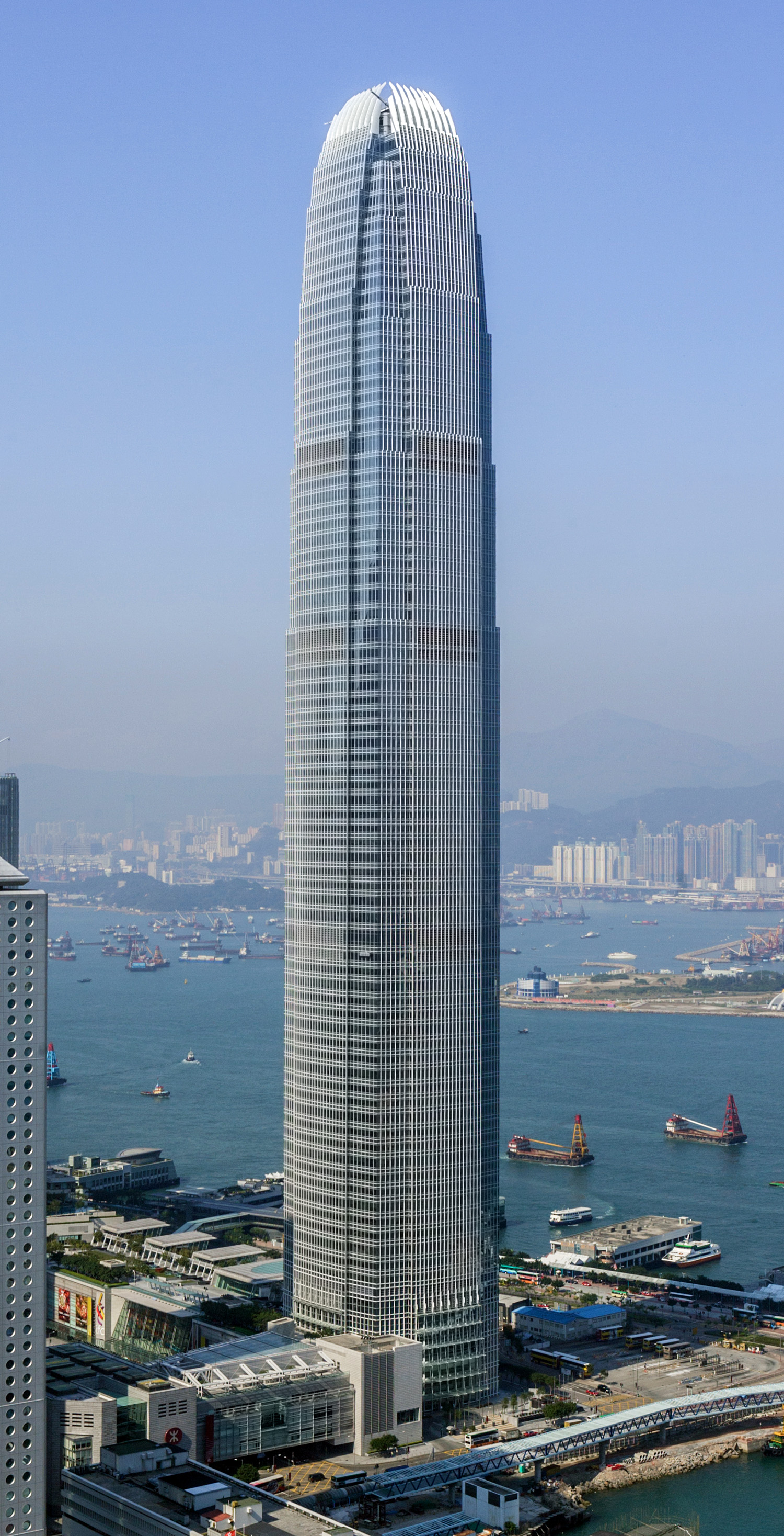 Two International Finance Centre - View from Bank of China 