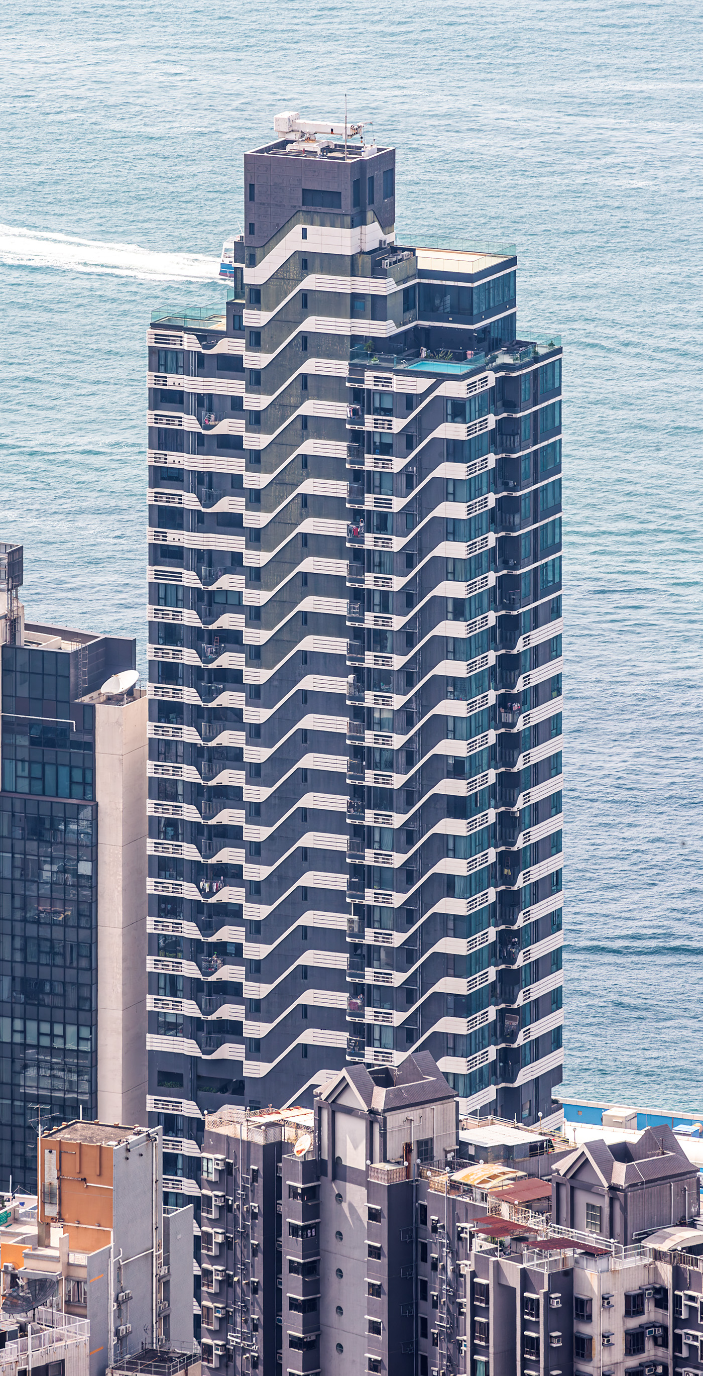 Upton  - Upper half of the tower viewed from Lugard Road&nbsp;
