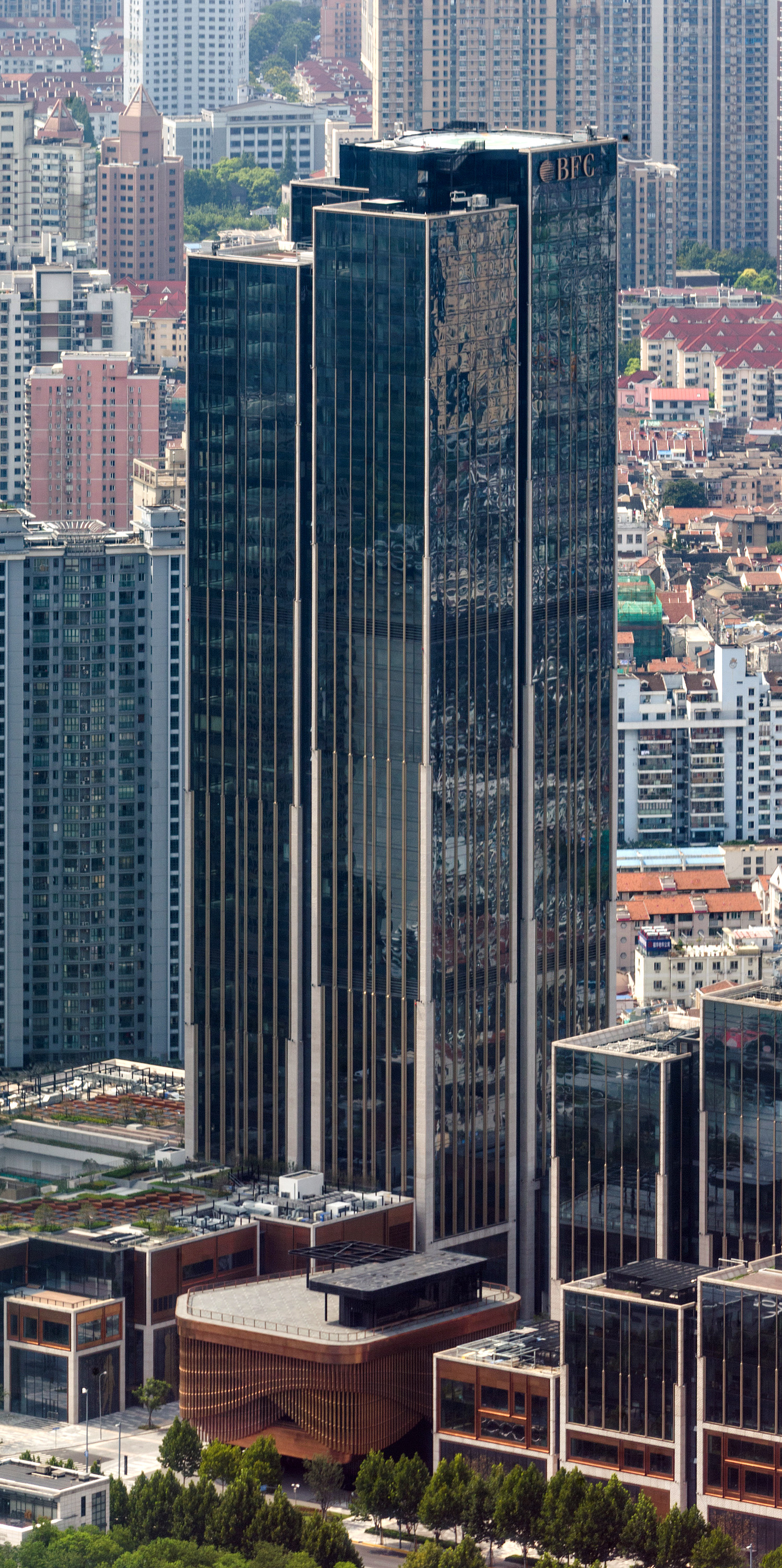 The Bund Finance Center North - View from Oriental Pearl Tower 