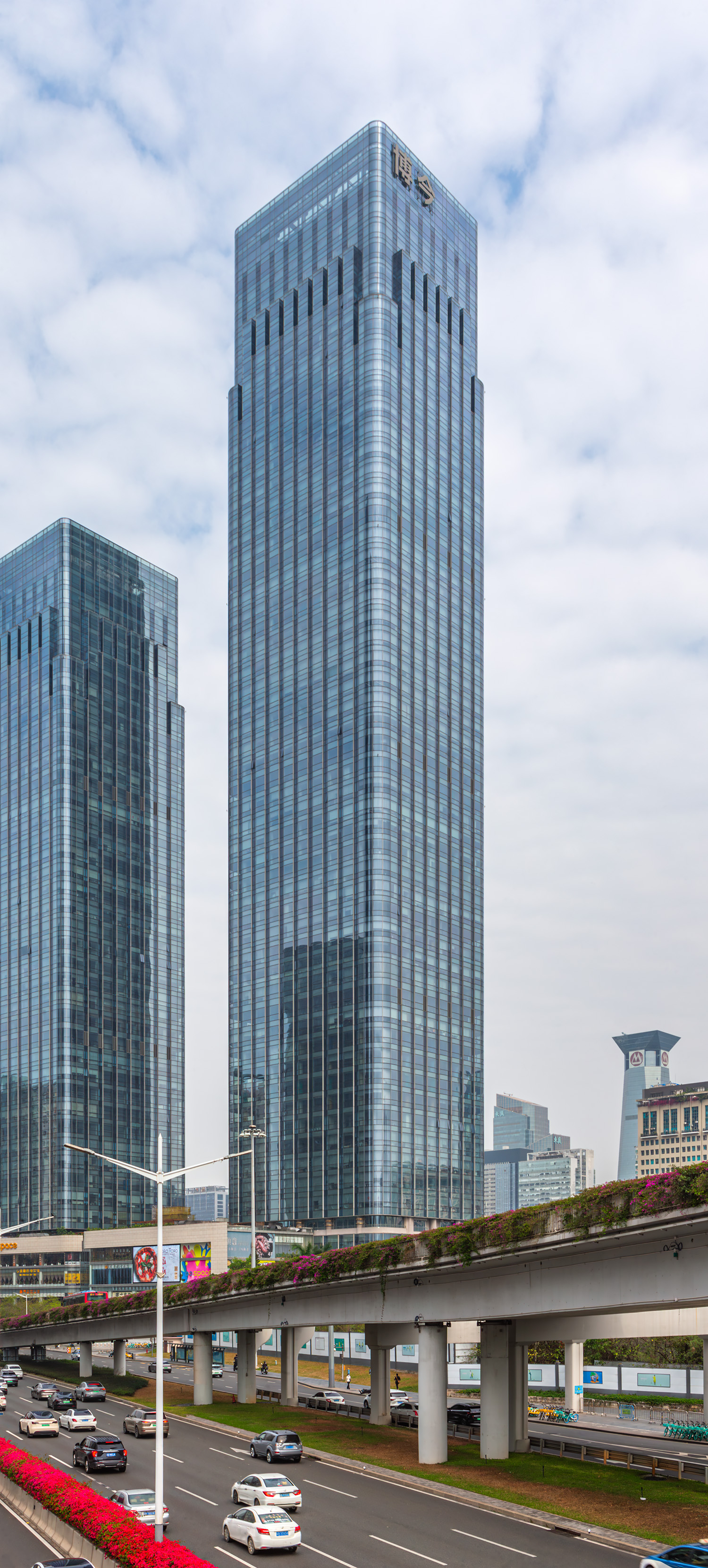 Bojin Business Plaza Tower 1 - View from the southeast 