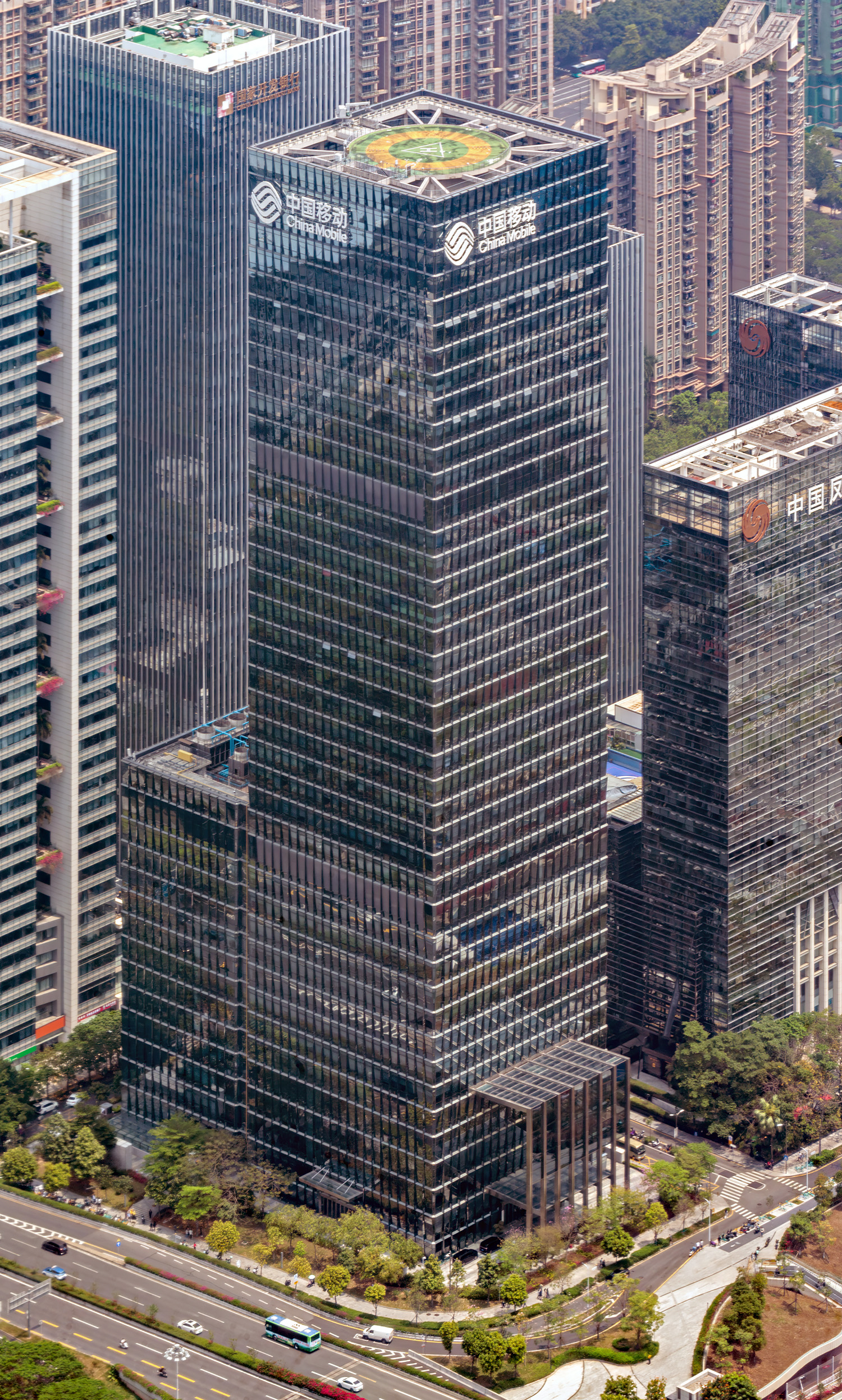 China Mobile Building - View from Ping An Finance Center 