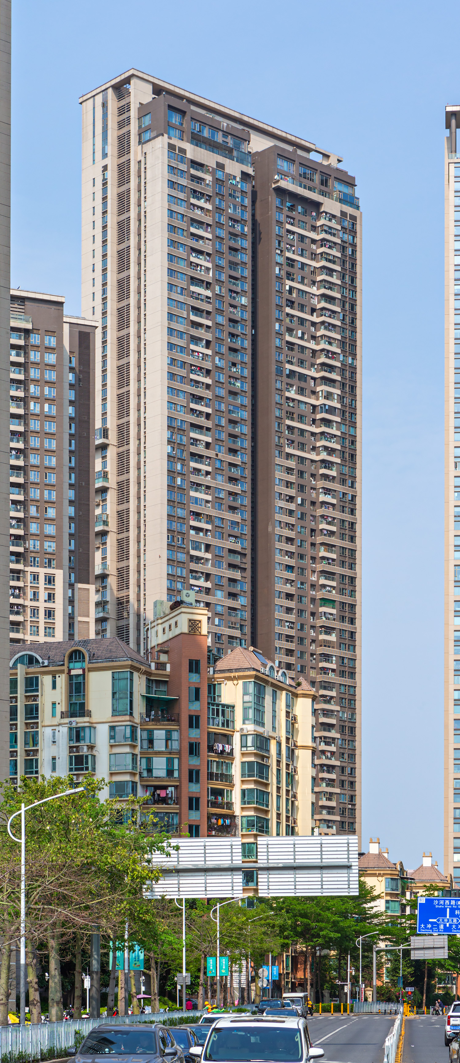 China Resources City Runfu Phase I Tower 2 - View from the west 