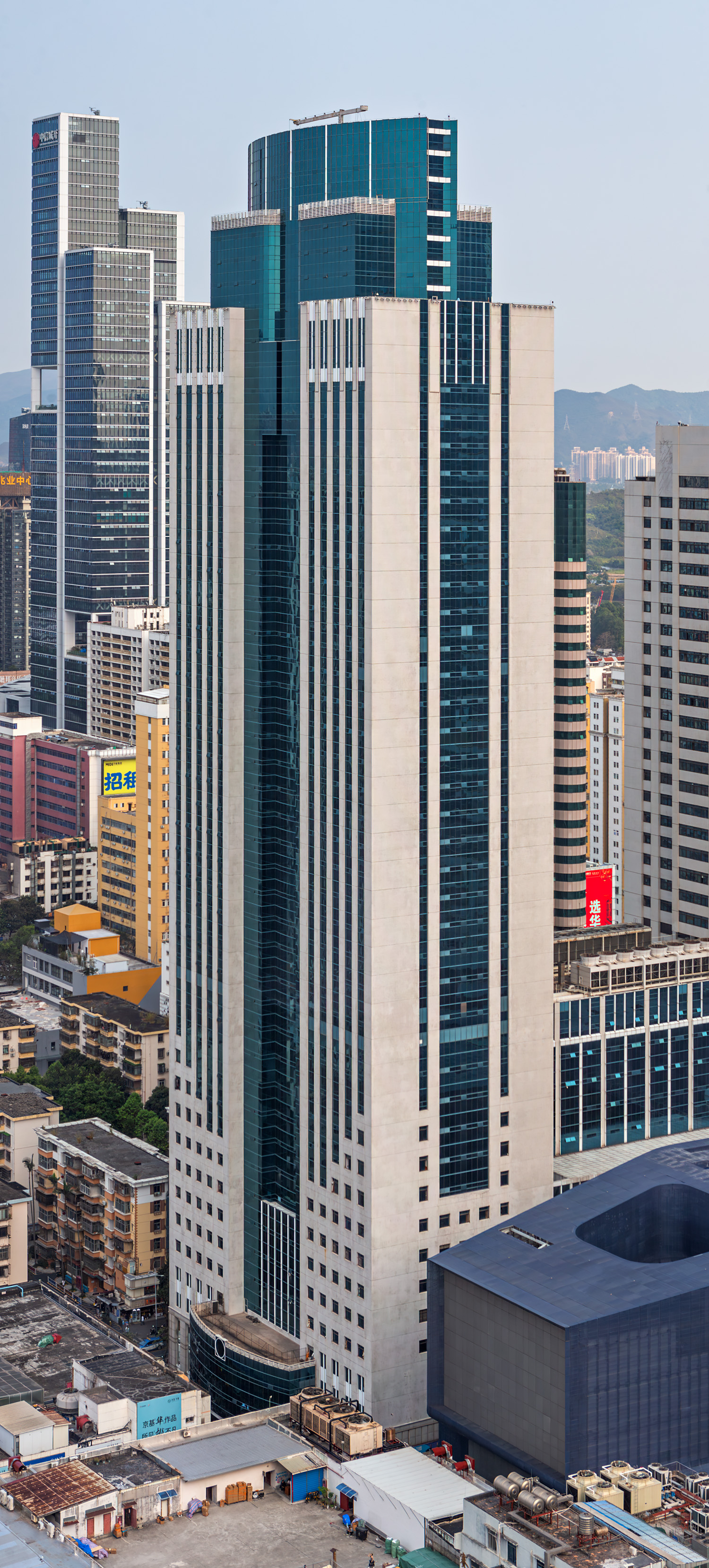 Electronics Science & Technology Building - View from Huaqiang Plaza Hotel 