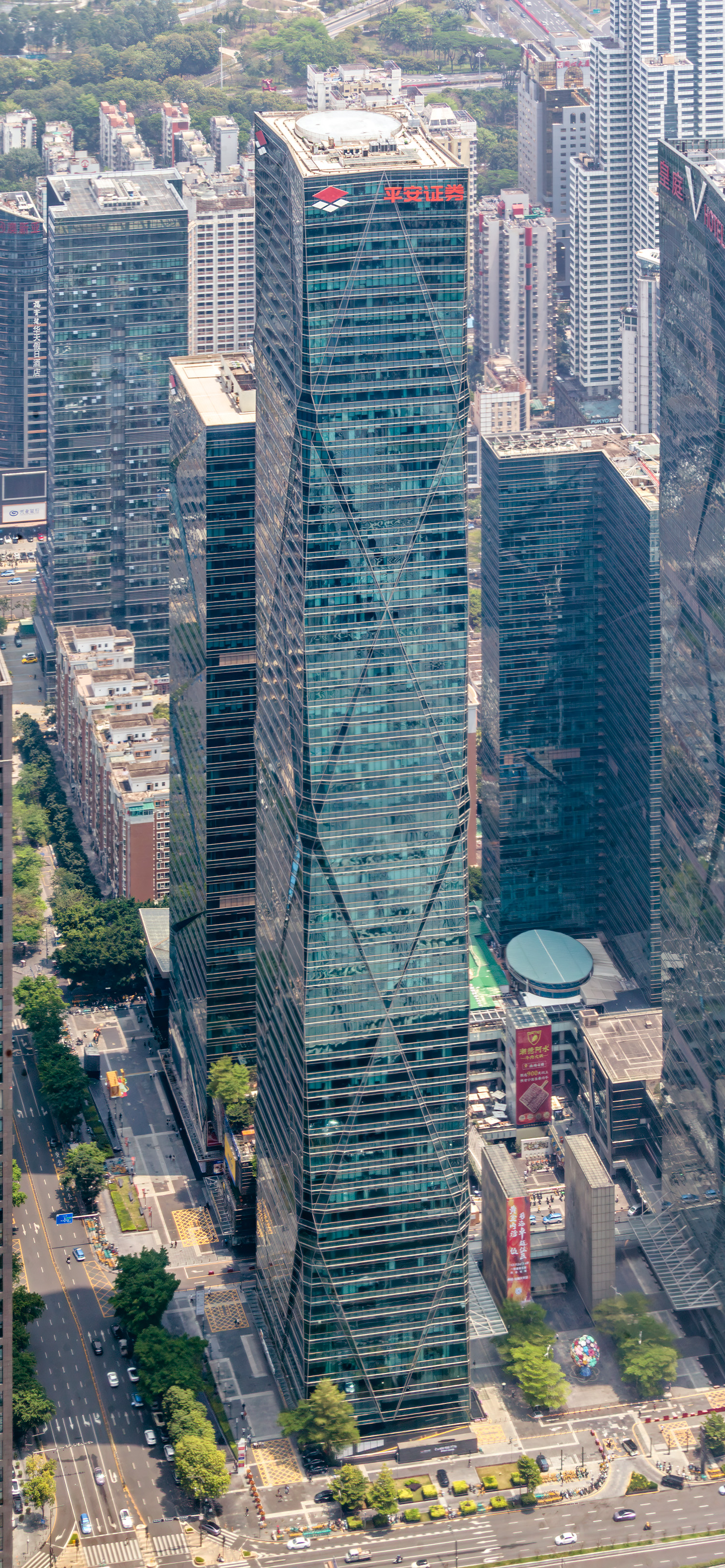 Excellence Century Plaza Tower 1 - View from Ping An Finance Center 