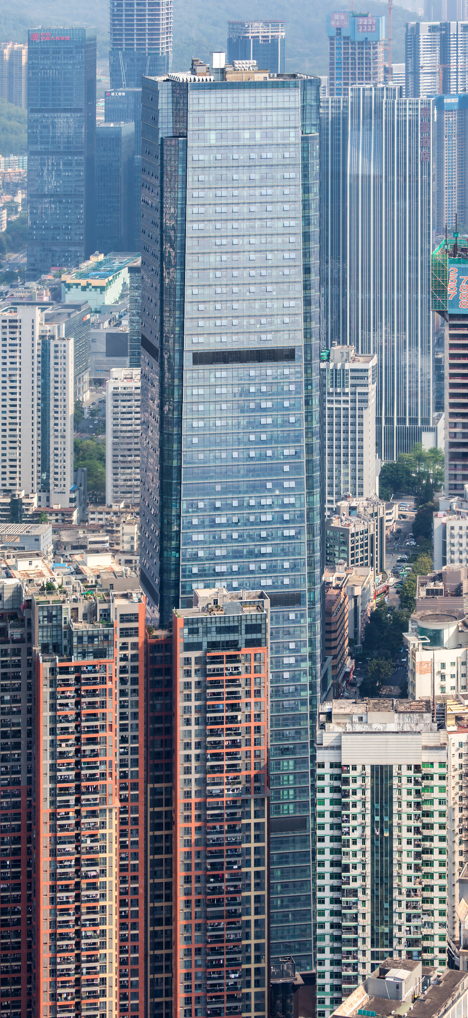Huaxun Center - View from Shun Hing Square 
