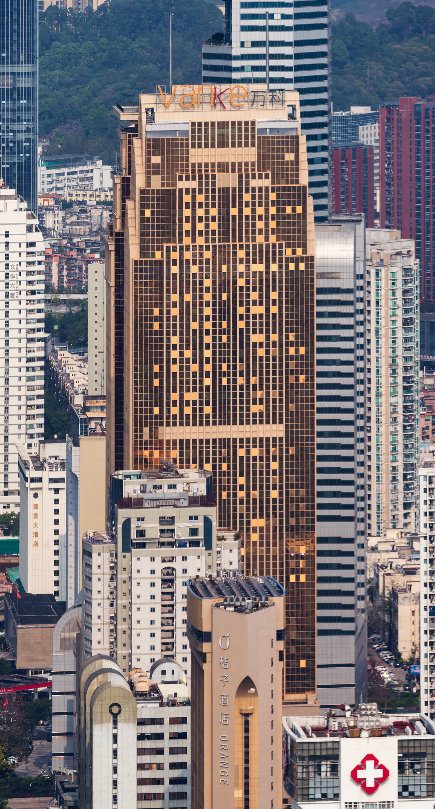New Century Plaza West Tower - View from Shun Hing Square 