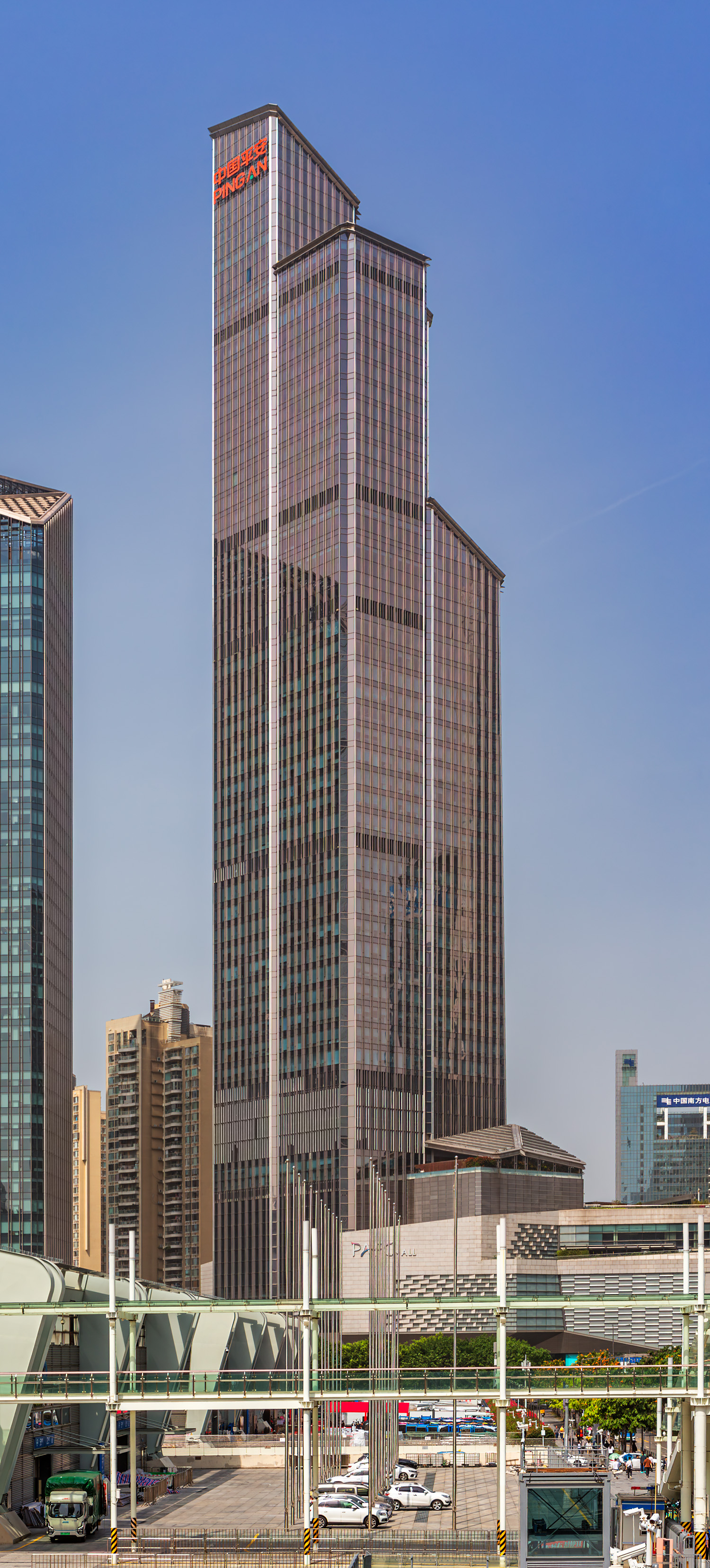 Ping An Finance Center South - View from the east 