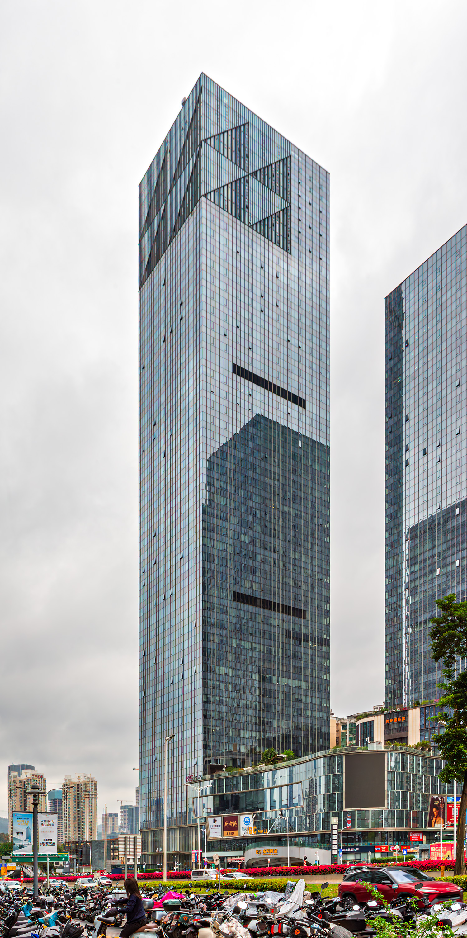 Shuibei Jewelry Headquarters Tower A - View from the southwest 