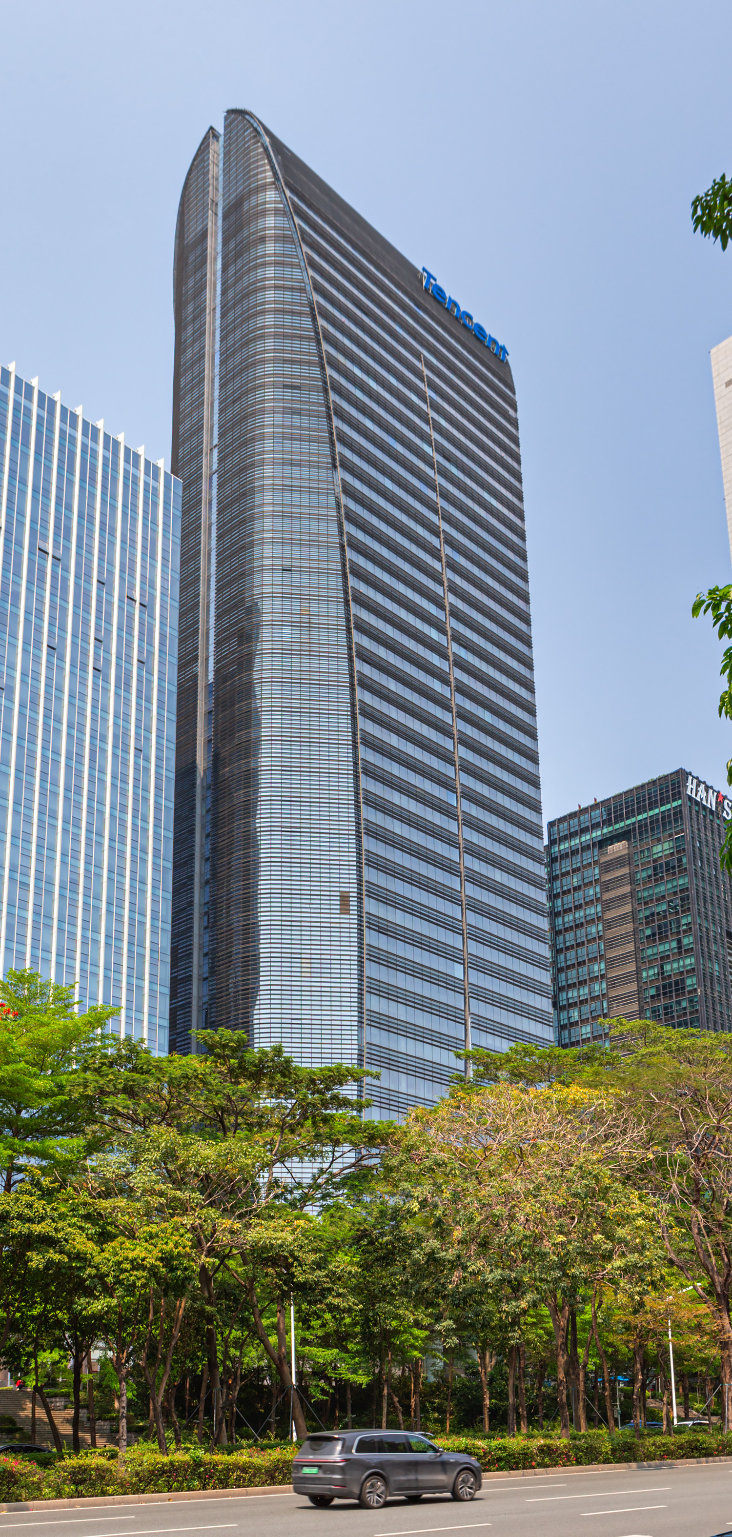 Tencent Tower - View from the southwest 