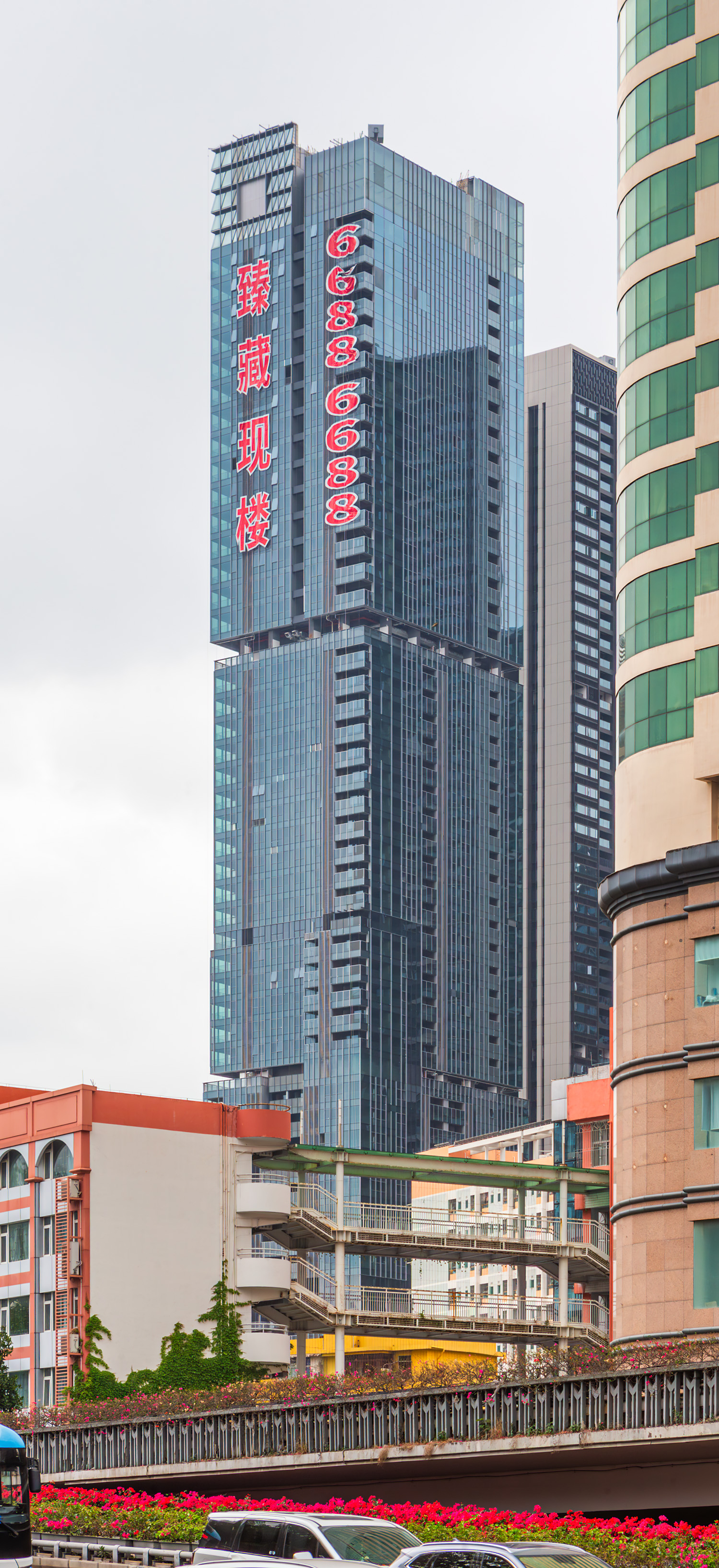 Yitian Rising World Phase I Tower 1A - View from the west 