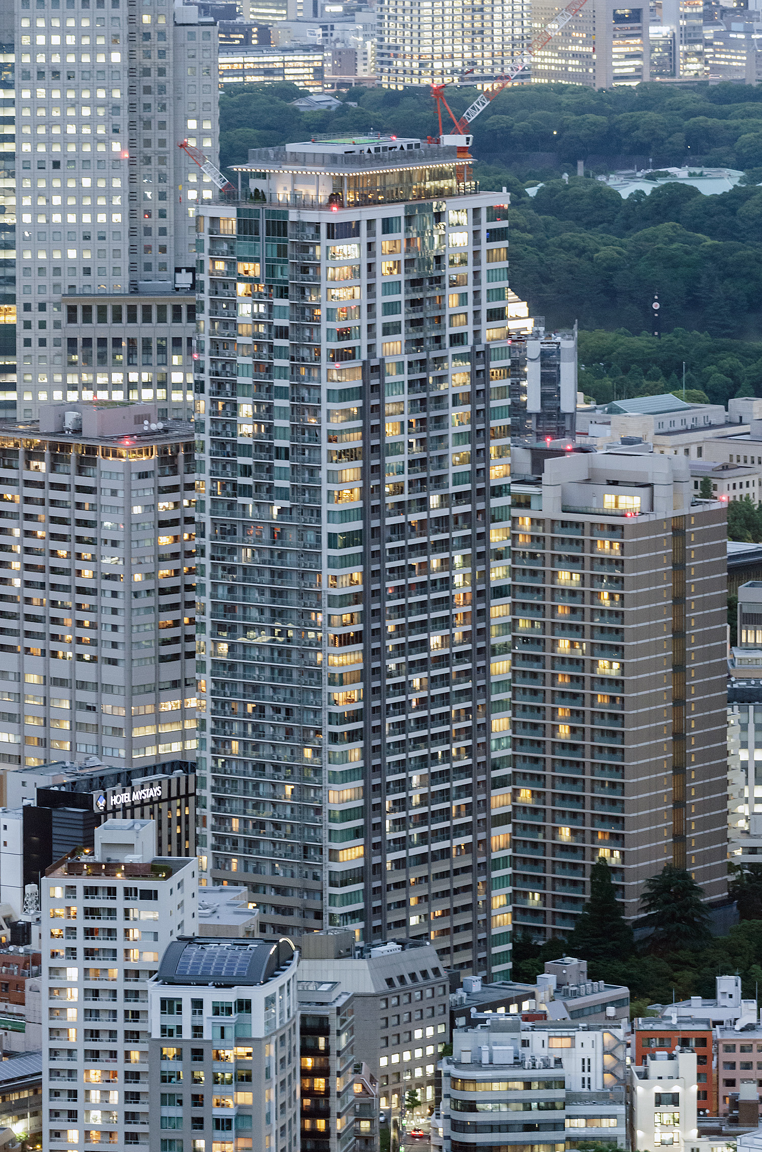 Akasaka Tower Residence - View from Roppongi Hills Mori Tower 