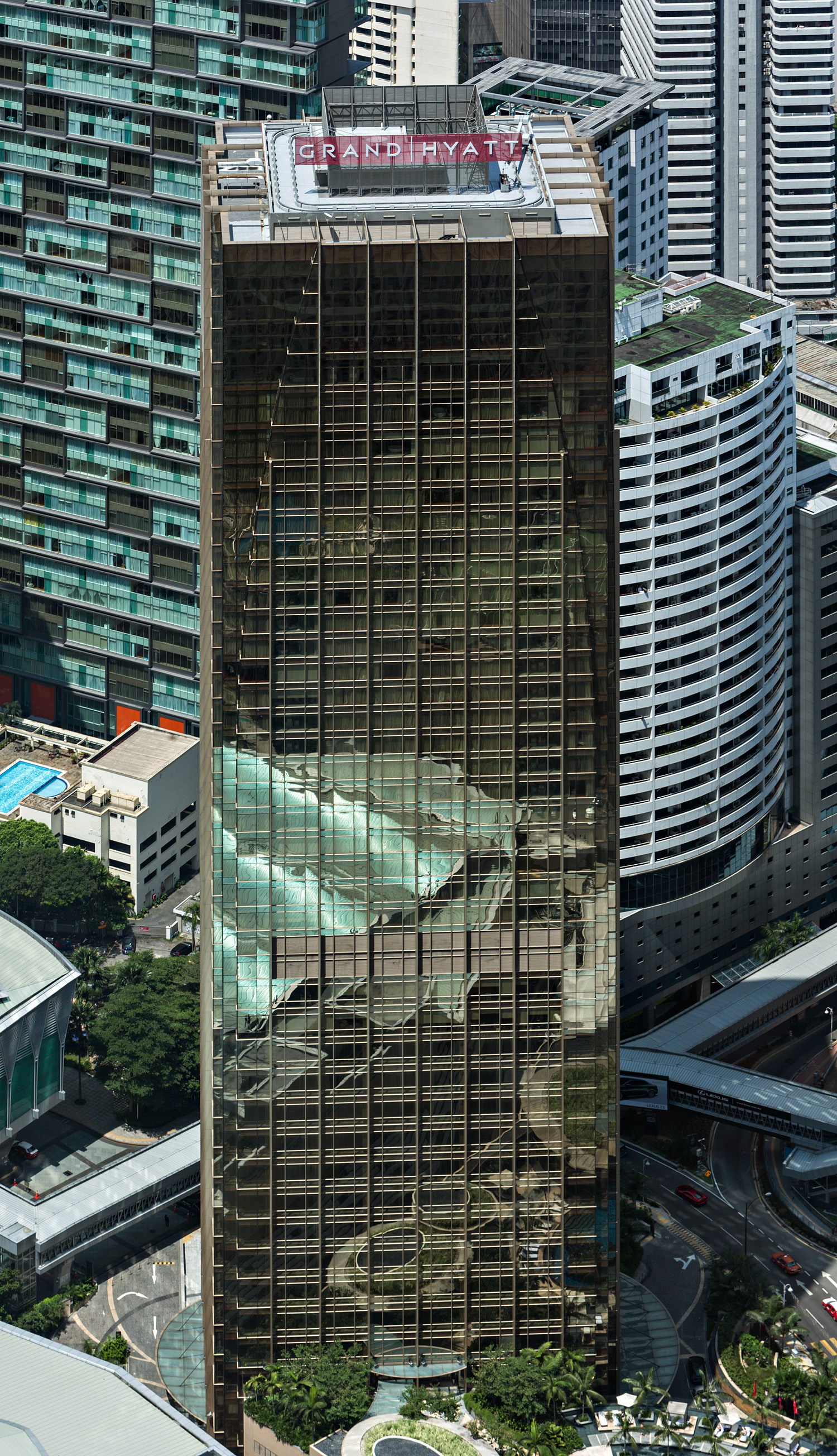 Grand Hyatt Hotel - View from Petronas Tower 2 