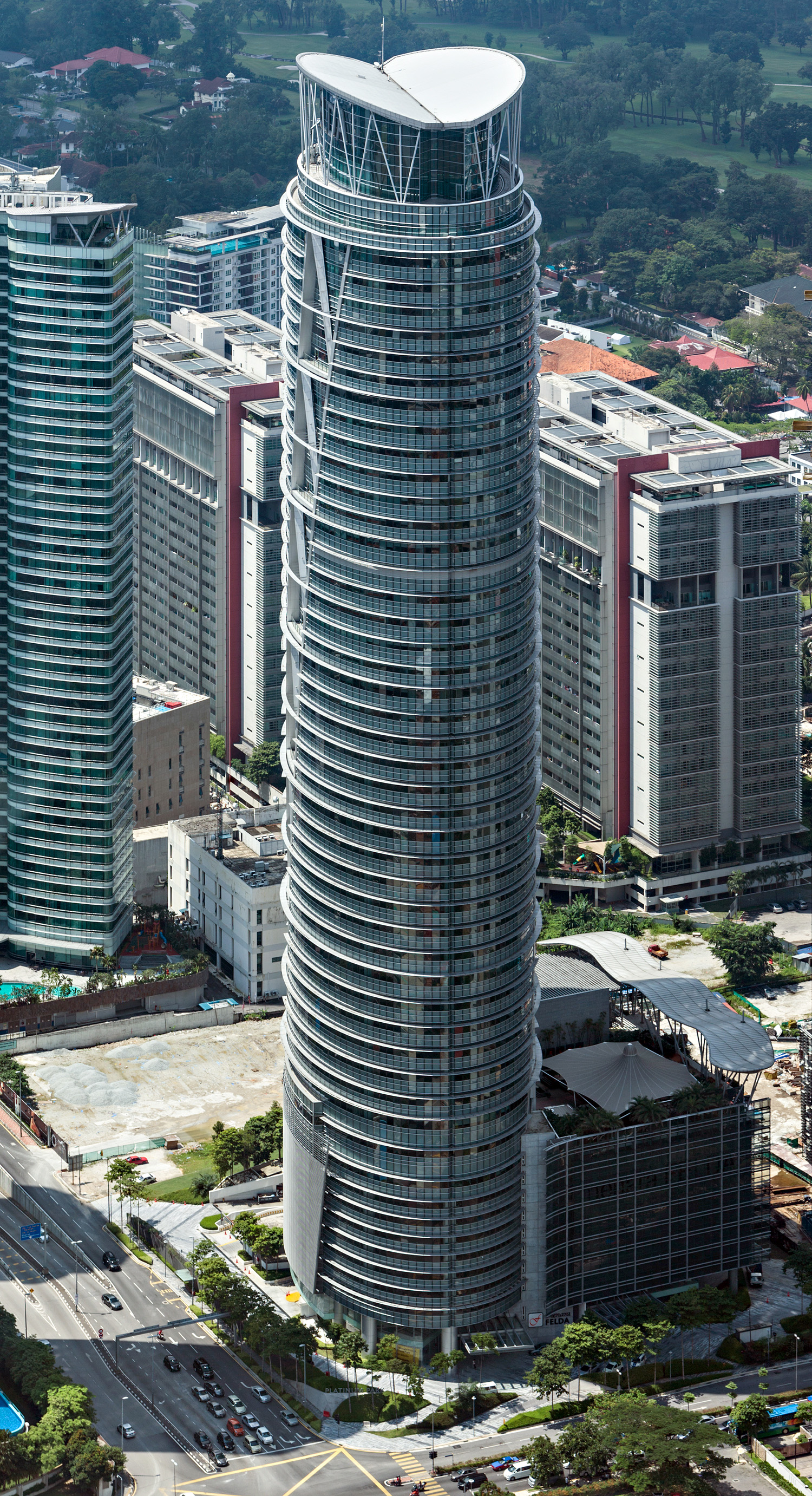 Menara Felda at Platinum Park - View from Petronas Tower 2 