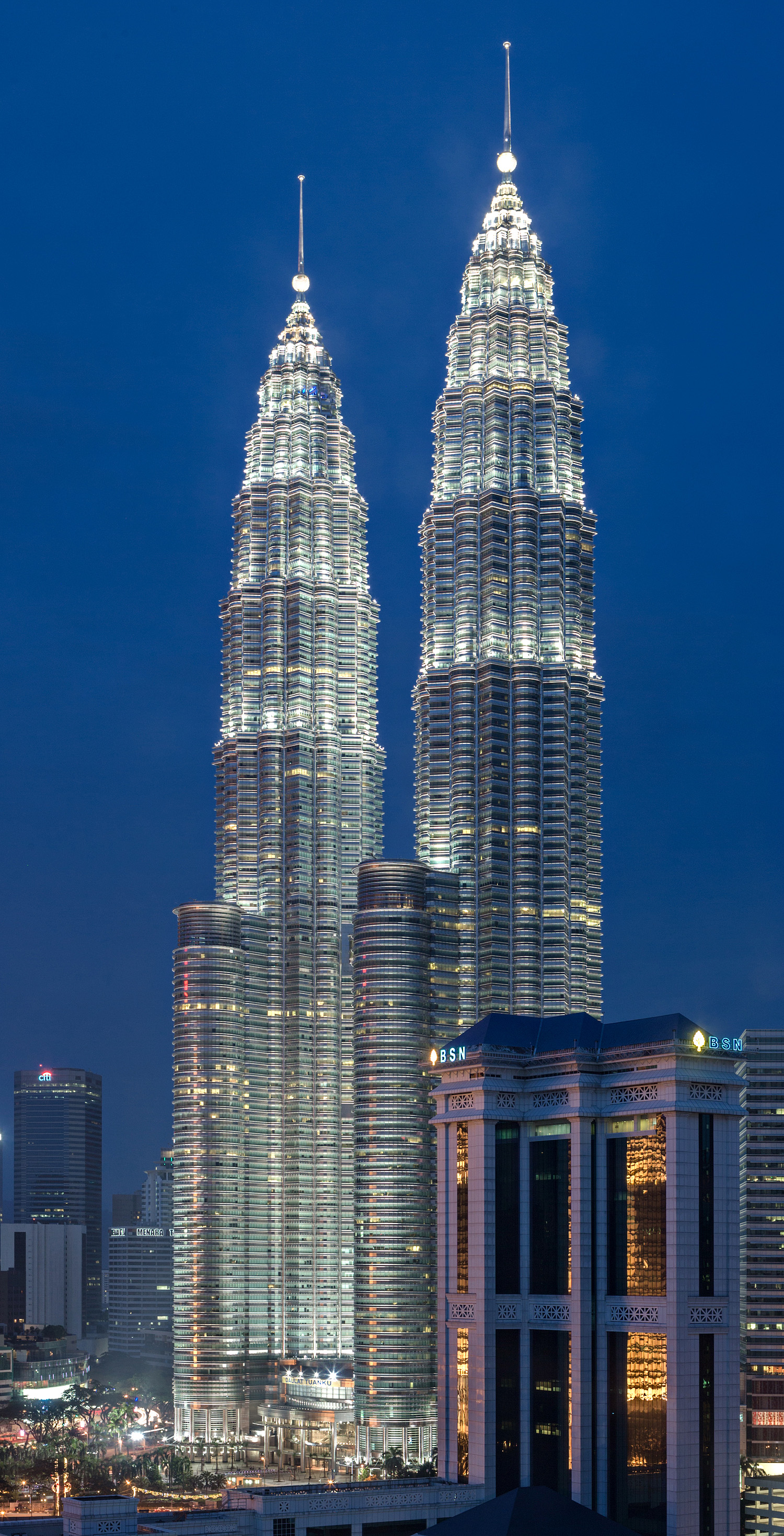 Petronas Twin Tower 2 - View from Renaissance Hotel, Tower 2 is the left tower 