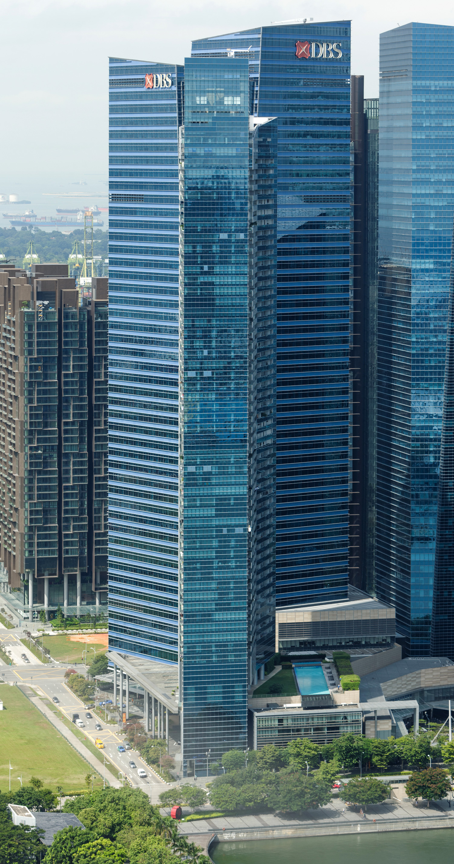 Marina Bay Residences - It is the building in the front 