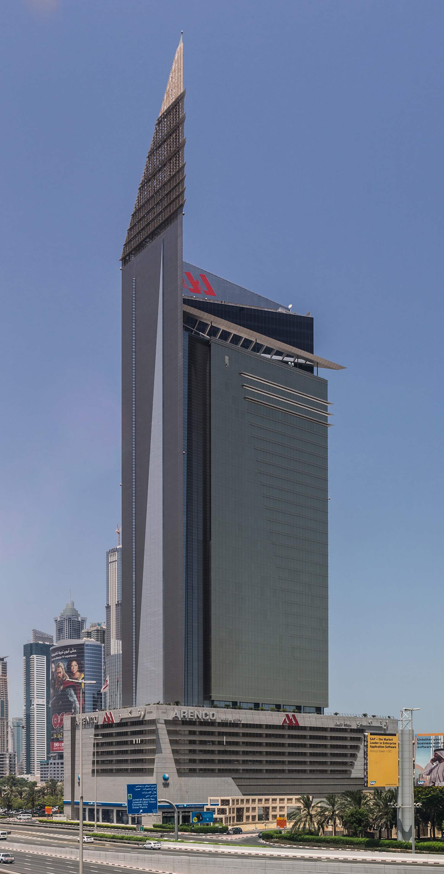 Arenco Tower - View across Sheikh Zayed Road 