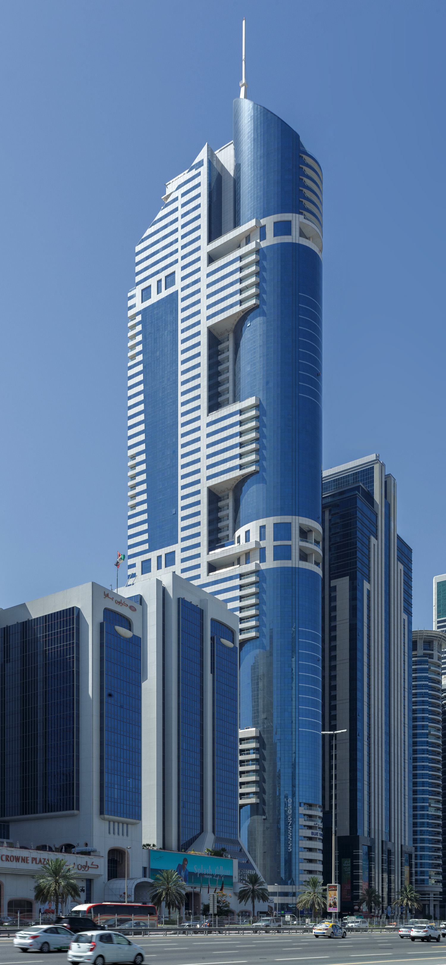 Blue Tower - View across Sheikh Zayed Road 