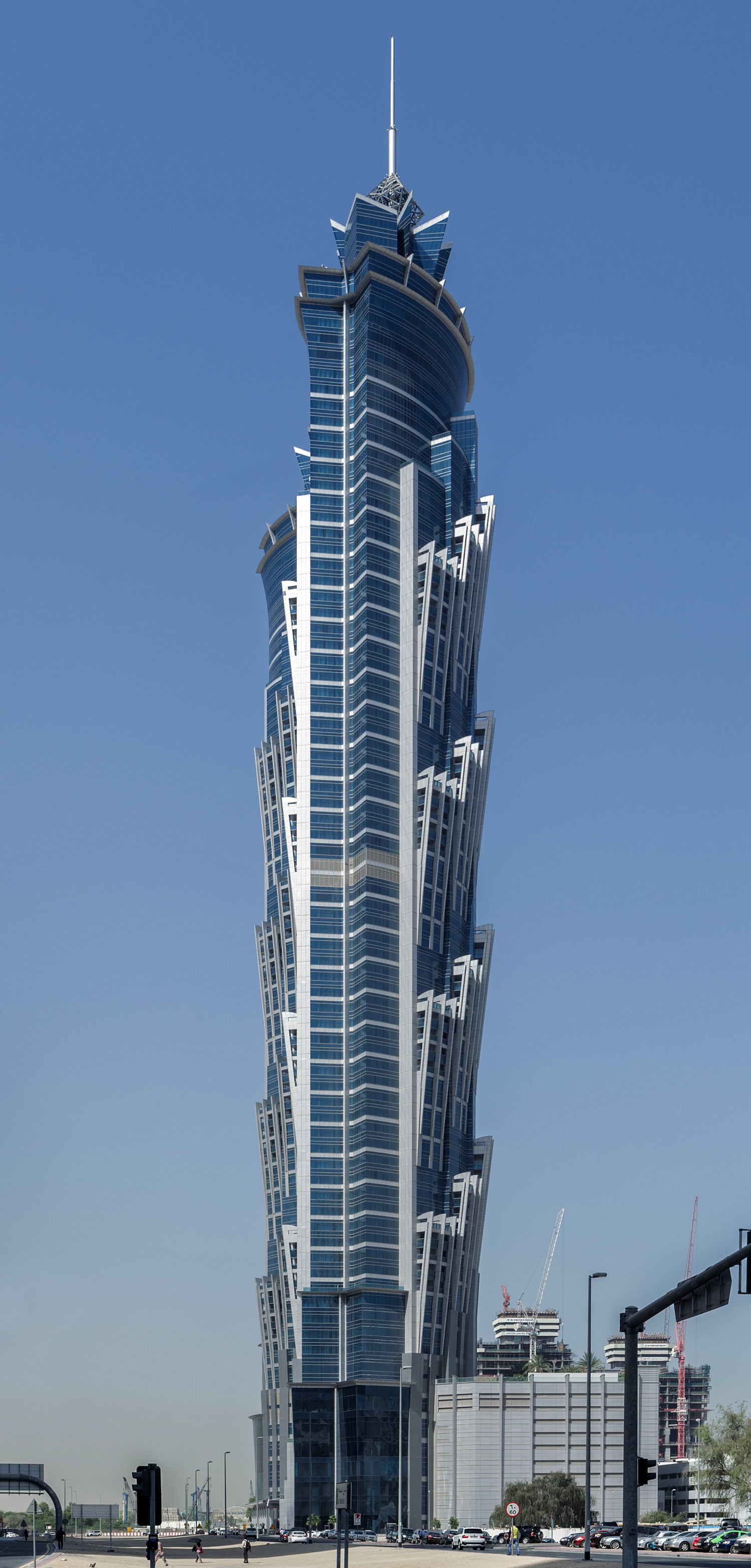 JW Marriott Marquis Hotel Dubai Tower 1 - View from the northeast 