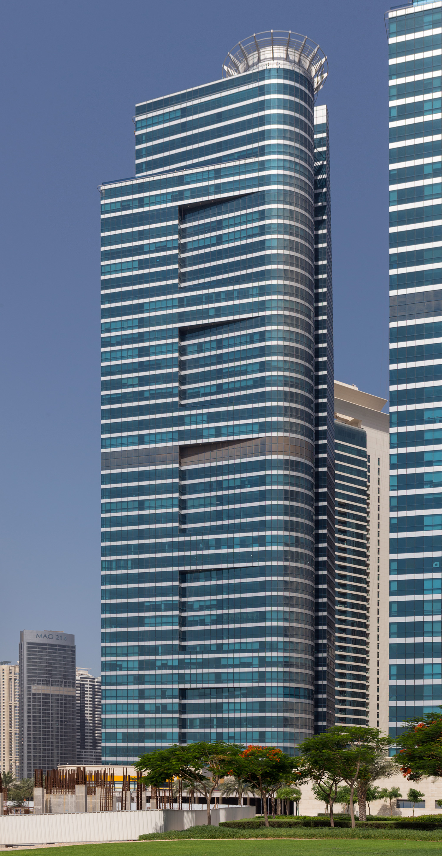Jumeirah Bay Tower X2 - View from the east 