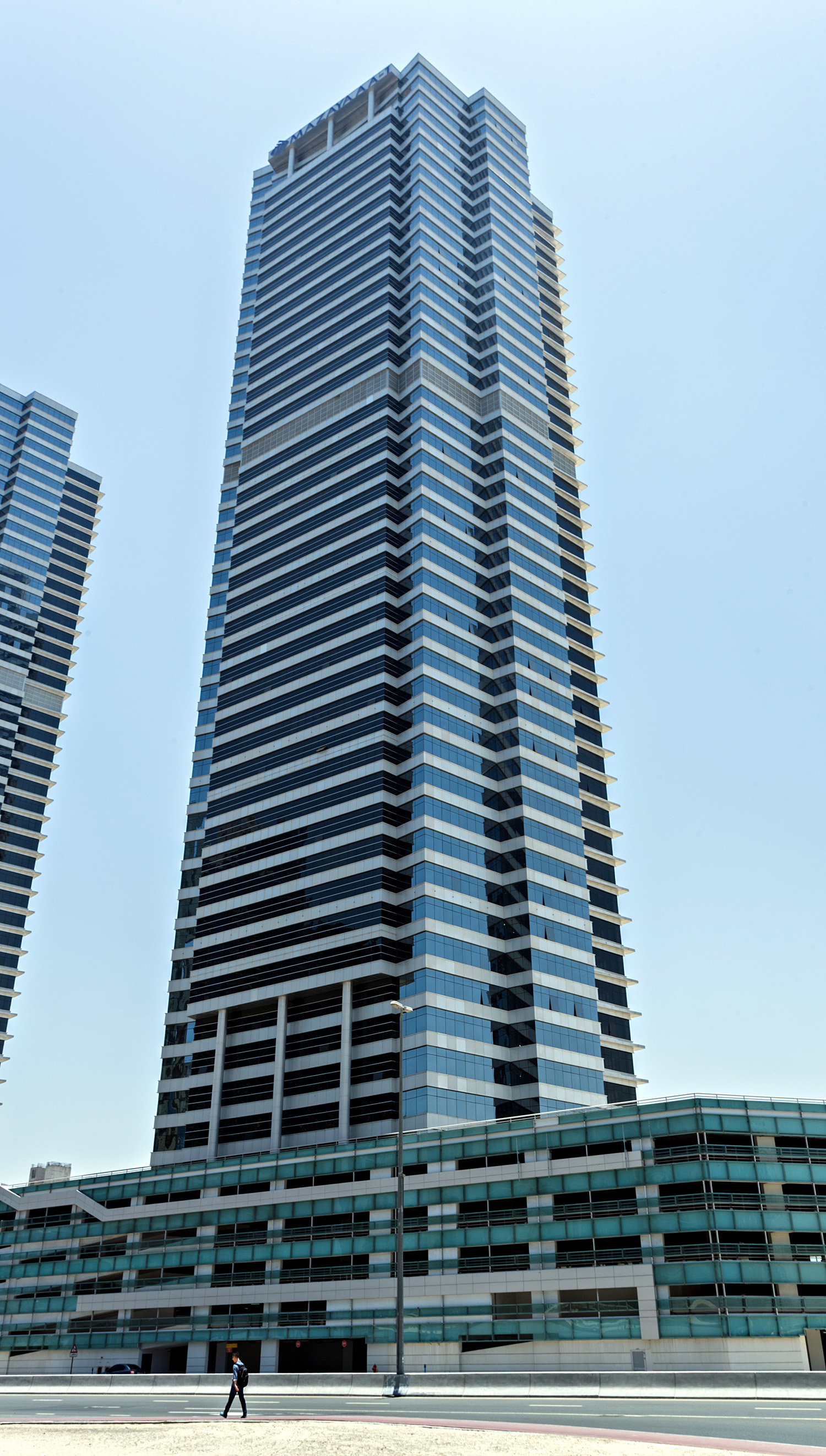 Mazaya Business Avenue Tower 1 - View from the southwest 