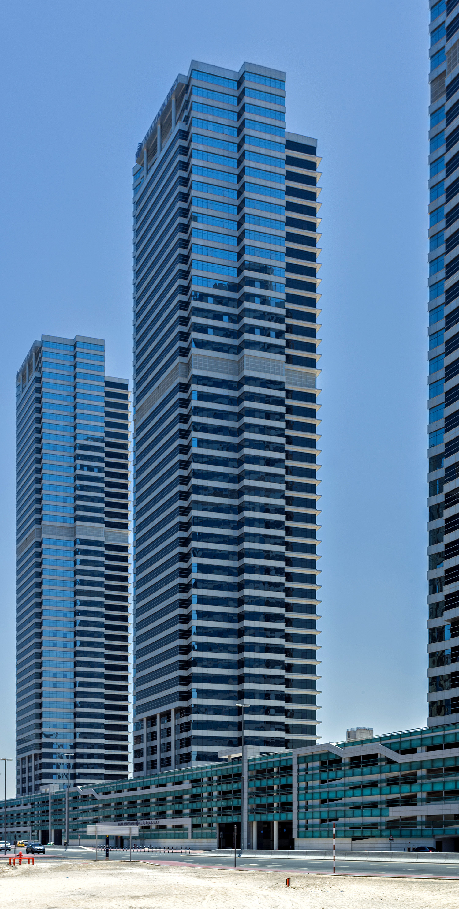 Mazaya Business Avenue Tower 2 - View from the southwest 