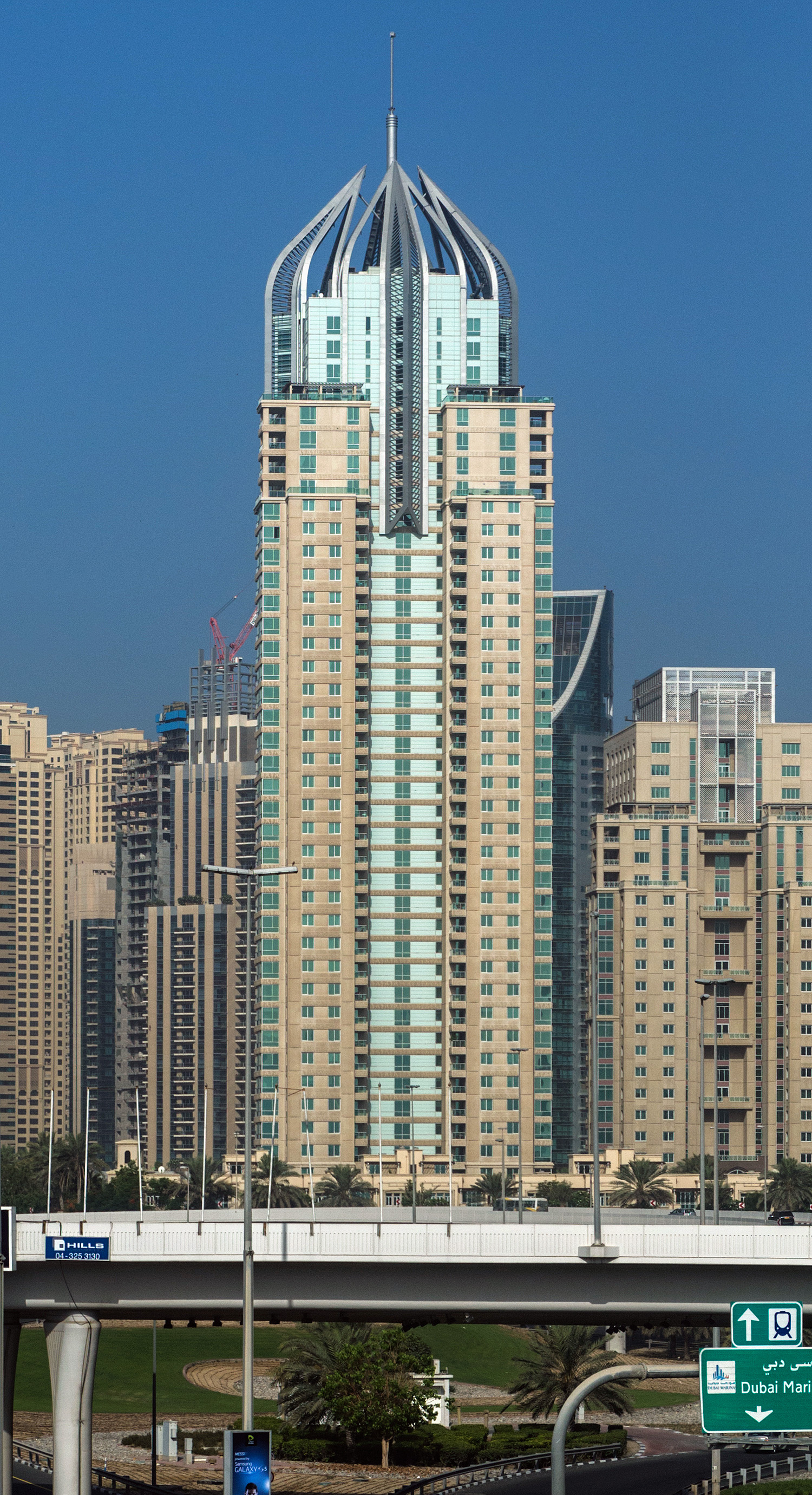 Murjan Tower - View from Dubai Metro Red Line 